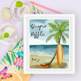 Surven strand - Luier Raffle spel Poster