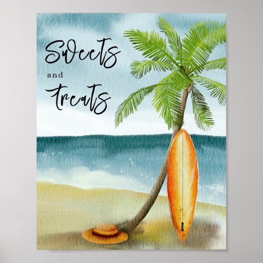 Surven strand - Snoepjes en lekkernijen Poster (Voorkant)