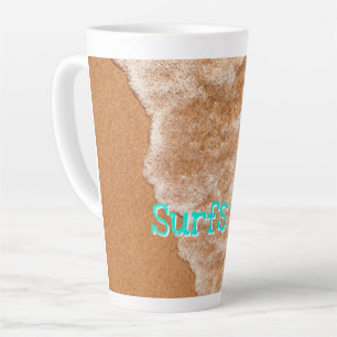 Surven Strandplezier, golven, oceaan, buitenavontu Latte Mok