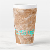 Surven Strandplezier, golven, oceaan, buitenavontu Latte Mok (Voorkant)