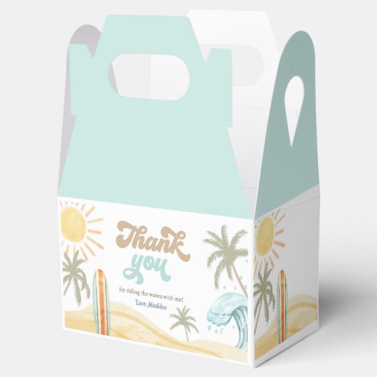 Surven Surfen Retro De Big One Boy Verjaardagsguns Bedankdoosjes (Geopend)