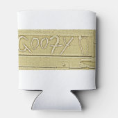 Surven surfplank Goofy voetsurfen Goudgeel Blikjeskoeler (Achterkant)