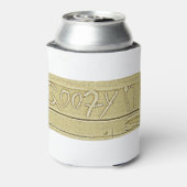 Surven surfplank Goofy voetsurfen Goudgeel Blikjeskoeler (Blikje Achterkant)