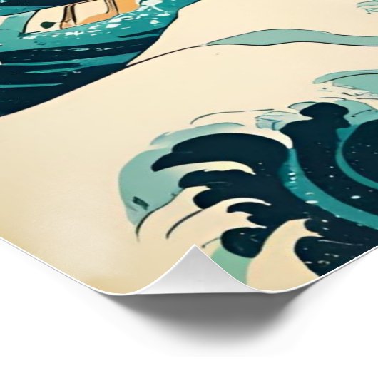 Surven Up Retro Wave Design Classic Nederland Perfect Poster (Hoek)