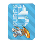 Surven Up Surfing Polar Beer met Cocktail Cartoon Magneet (Verticaal)