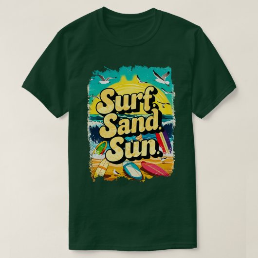 surven zand zon vakantie liefhebbers cadeau TShirt (Design voorkant)