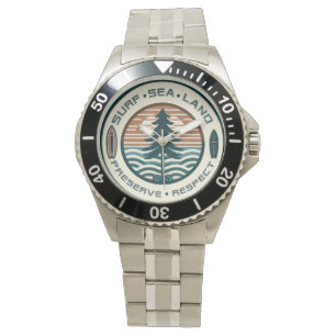 Surven, Zee, Land Preserve & Respect Watch Horloge