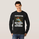 Surveying Retired Survey   Land Surveyor T-shirt (Voorkant volledig)