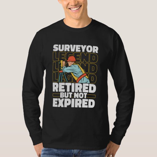 Surveying Retired Survey   Land Surveyor T-shirt (Voorkant)