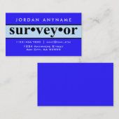 Surveyor Blue Stripe Visitekaartje (Voorkant / Achterkant)