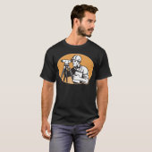Surveyor Engineer Theodolite Total Station T-shirt (Voorkant volledig)