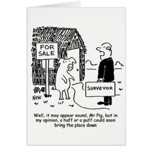 Surveyor geeft pig zijn evaluatie van een eigendom