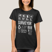 Surveyor Multi Tasking Problem Solving Hard Workin T-shirt (Voorkant)