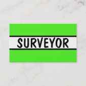 Surveyor Neon Green Visitekaartje (Voorkant)