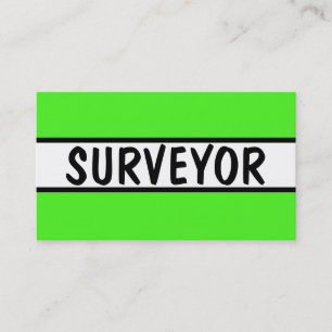 Surveyor Neon Green Visitekaartje
