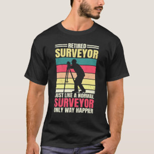 Surveyor Revermoeid Land Survey Retro  Reti T-shirt