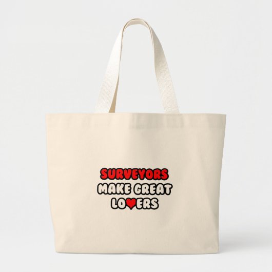 Surveyors maken grote liefhebbers tote bag (Voorkant)