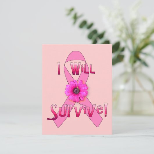 Survieve borstkanker kaart (Staand voorkant)