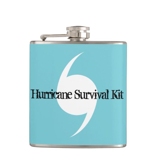 Survival Kit met orkaan Heupfles (Voorkant)