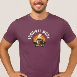 Survival Mode Coffee • Funny Coffee Lover Design Tri-Blend Shirt