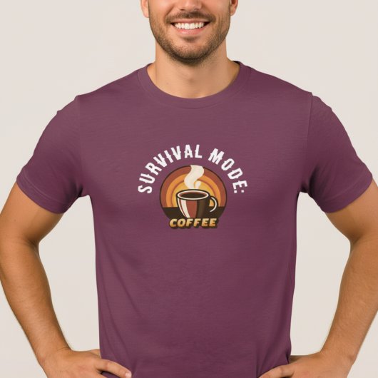 Survival Mode Coffee • Funny Coffee Lover Design Tri-Blend Shirt
