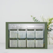 Survival Prepper Noodchecklist Papier (Staand voorkant)