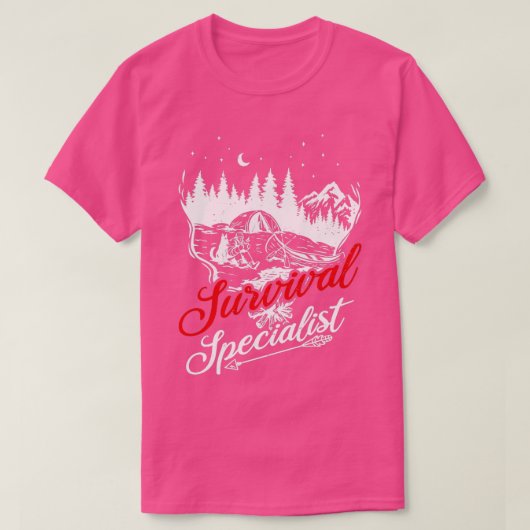 Survival Specialist Outdoor Tent Bushcraft 1 T-shirt (Design voorkant)