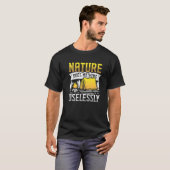 Survivalist boscamping Nat T-shirt (Voorkant volledig)