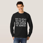 SURVIVALIST PREPPER BUNKER T-SHIRS T-SHIRT (Voorkant volledig)