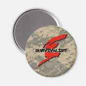 Survivalist Prepper Magneet (Voorkant / Achterkant)
