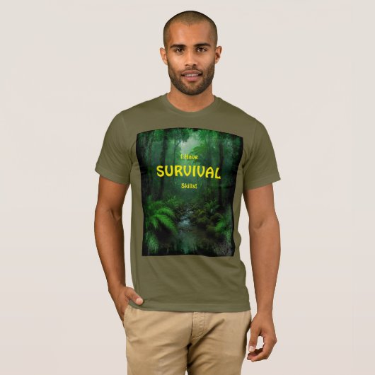 Survivalist SHTF Design T-shirt (Voorkant volledig)