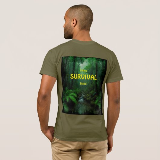 Survivalist SHTF Design T-shirt (Achterkant volledig)
