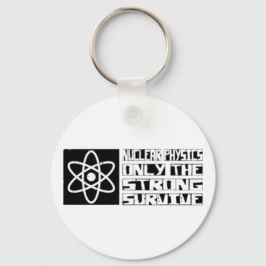 Survive op het gebied van kernfysica sleutelhanger (Voorkant)