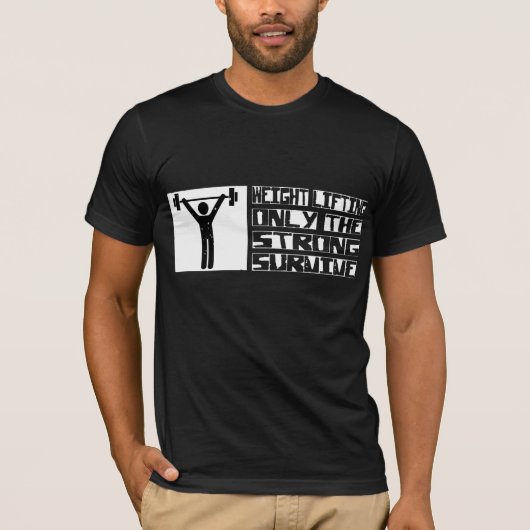 Survive op hoogte-hefvermogen t-shirt (Voorkant)