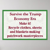 Survive Trump Economy Make It Poster (Voorkant)