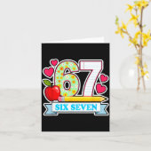 Survived 67 Days Of School Shirt Teachers Student  Kaart (Gele Bloem)