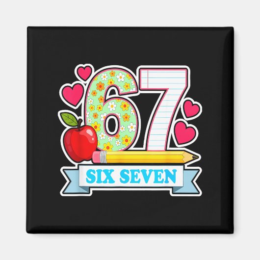 Survived 67 Days Of School Shirt Teachers Student  Magneet (Voorkant)