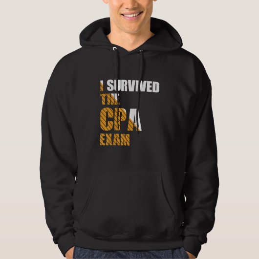 Survived The CPA Exam Certified Accountant Hoodie (Voorkant)