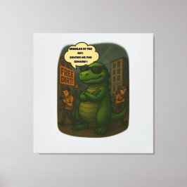 Surviving 2025: Dino Style Canvas Afdruk