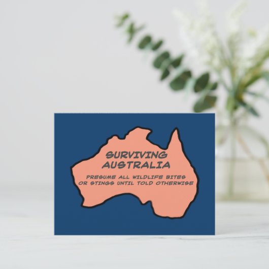 Surviving Australia Briefkaart (Staand voorkant)