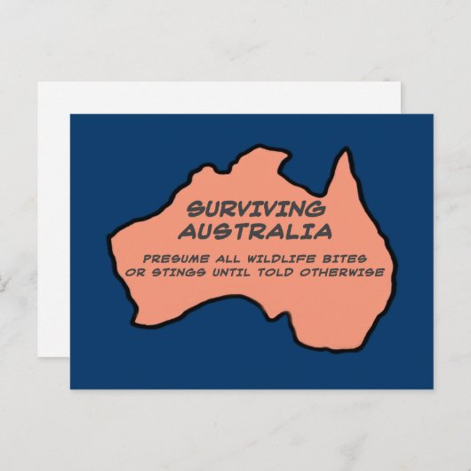Surviving Australia Briefkaart (Voorkant / Achterkant)