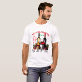 Surviving Christmas One Sip at a Time Funny T-shirt (Voorkant volledig)