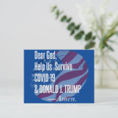 Surviving Covid-19 & Donald Trump Briefkaart (Staand voorkant)