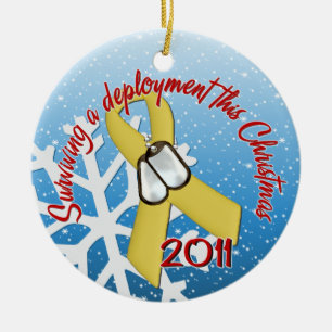 Surviving Deployment 2011 Yellow Ribbon Keramisch Ornament