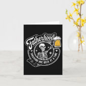 Surviving Fatherhood One Beer At A Time Funny Fath Kaart (Gele Bloem)