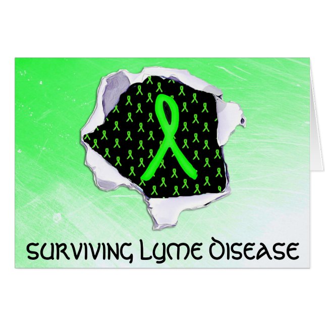 Surviving Lyme Disease Superpower Support Kaart (Voorkant Horizontaal)