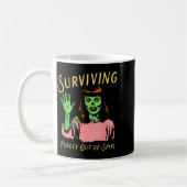 Surviving Purely Out Of Ste Retro Zombie Halloween Koffiemok (Links)