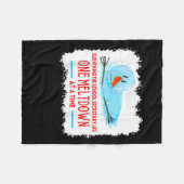 Surviving The School Secretary Life Snowman Christ Fleece Deken (Voorkant (Horizontaal))