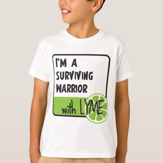 Surviving Warrior met LYME T-shirt (Voorkant)