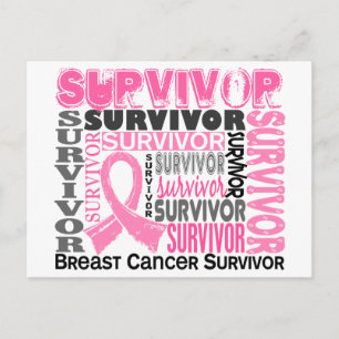 Survivor 10 Borstkanker Briefkaart